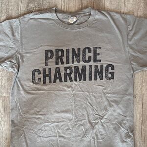 Prince Charming Gray Disney theme shirt